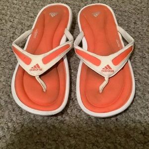 Adidas Orange fit flop foam shoe size 8 sandal